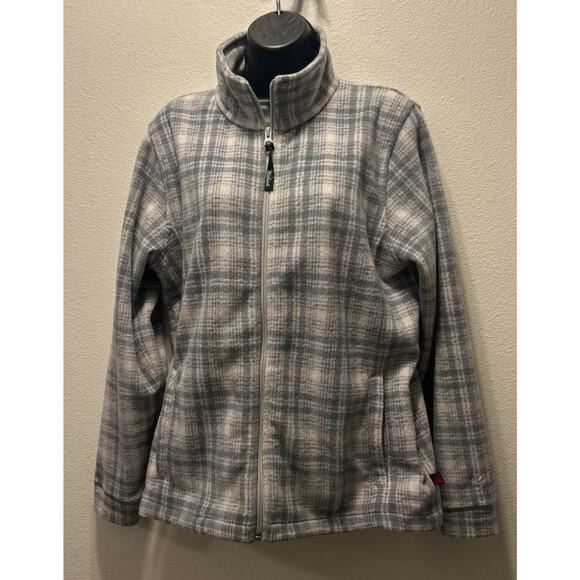 Women’s Woolrich Frost Hunt Full Zip White And Grey Size Large‎ - Picture 1 of 5